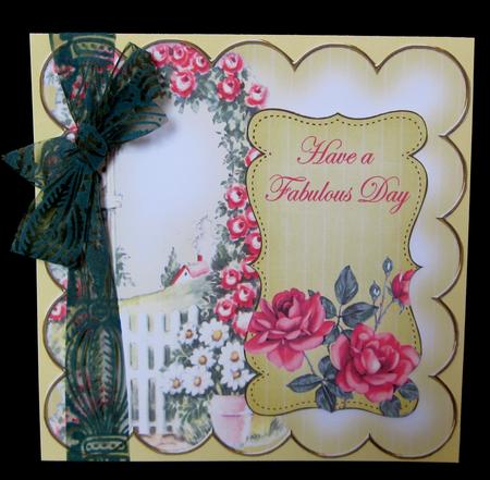 Lemon Rose Arch Fabulous Day 8in Scallop Topper by Suzi Cooper
