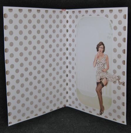 1950's Pin Up Girl Eva Grace Insert (cream) by Suzi Cooper