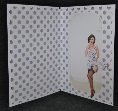 1950's Pin Up Girl Eva Grace Insert (white) by Suzi Cooper