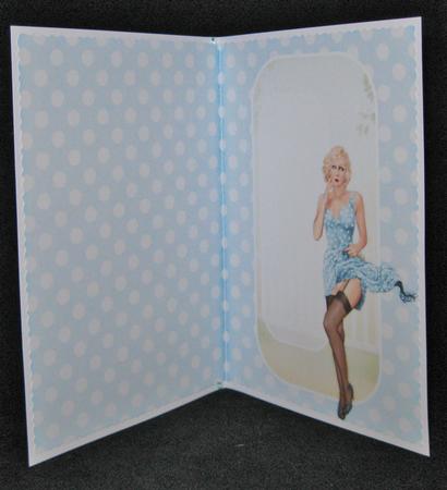 1950's Pin Up Girl Eva Grace Insert (blue) by Suzi Cooper