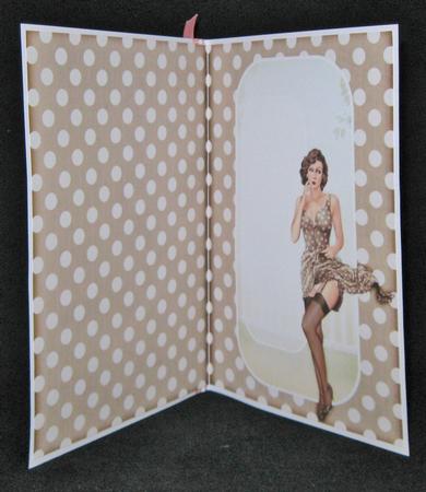 1950's Pin Up Girl Eva Grace Insert (brown) by Suzi Cooper