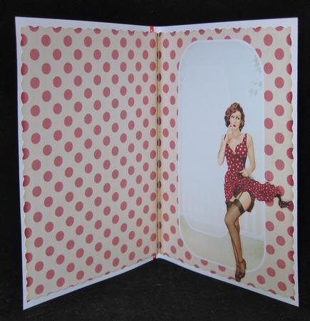 1950's Pin Up Girl Eva Grace Insert (retro) by Suzi Cooper
