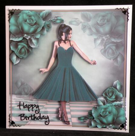 50's Beauty in Teal Dress Mini Kit by Suzi Cooper
