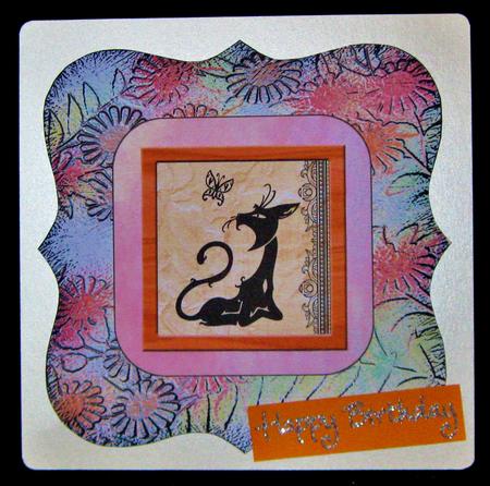 Floral Bracket Frame Background and Tags - Peach and Lemon by Suzi Cooper