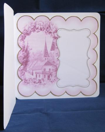 Cerise Lavender View Plain 8in Scallop Insert Panel by Suzi Cooper