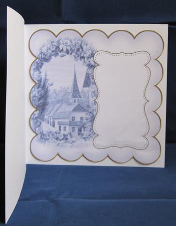 Dblue Lavender View Plain 8in Scallop Insert Panel by Suzi Cooper