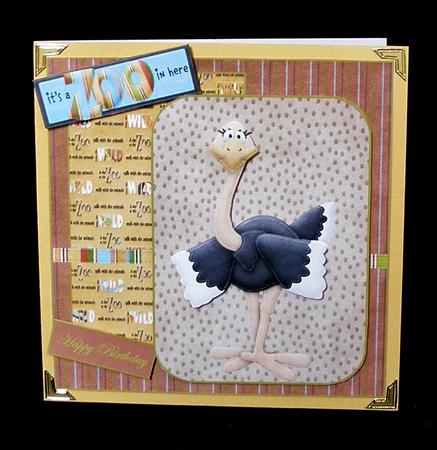 A Day at the Zoo Card Front by Suzi Cooper