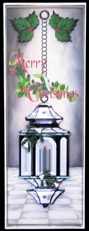 Large Dl Card Lantern Merry Christmas by Suzi Cooper
