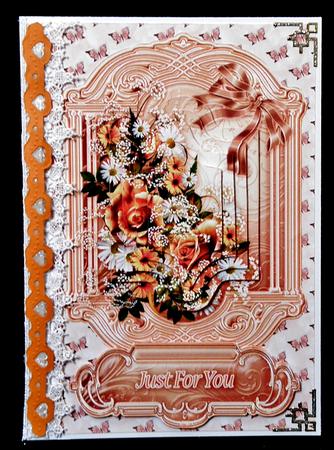 Butterfly Rose Backing Paper by Suzi Cooper