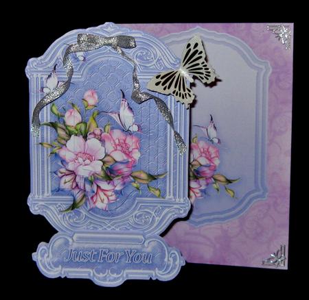 Pink Anemones on a Lilac Background Pyramage Topper by Suzi Cooper