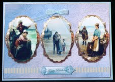 Fisherman's Wives Card Front Panels and Toppers by Suzi Cooper