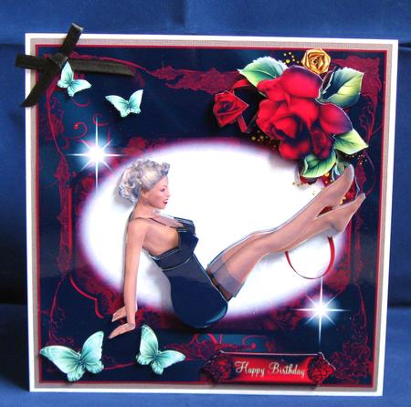 50's Style Ruby Red Pin Up by Suzi Cooper