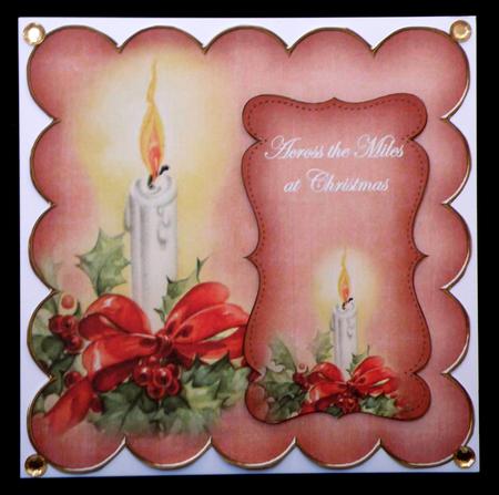Borange Candle Miles at Christmas 8in Scallop Topper by Suzi Cooper
