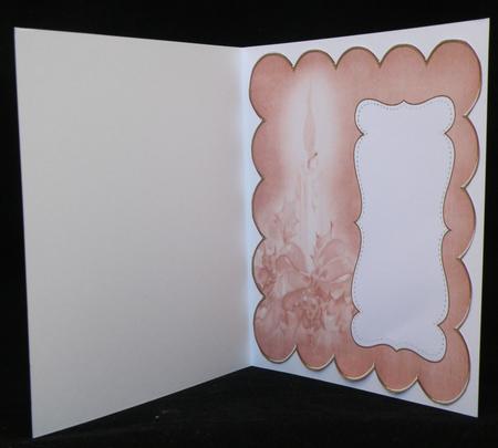 Borange Christmas Candle Plain 8in Scallop Insert Panel by Suzi Cooper