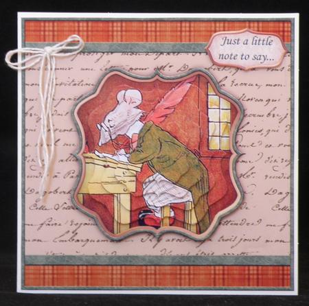 Note from Mouse Card Topper & Pyramage by Suzi Cooper