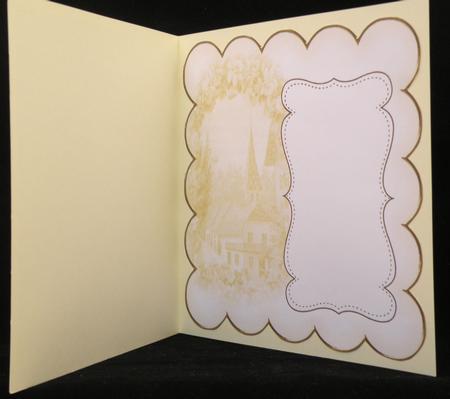 Gold Lavender View Plain 8in Scallop Insert Panel by Suzi Cooper