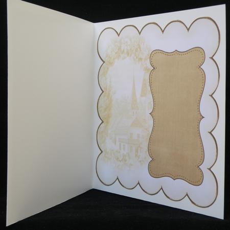 Gold Lavender View Coloured 8in Scallop Insert Panel by Suzi Cooper