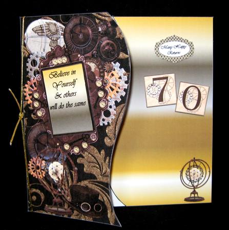 Steampunk 60th, 70th or General for 8x8 or A5 by Suzi Cooper