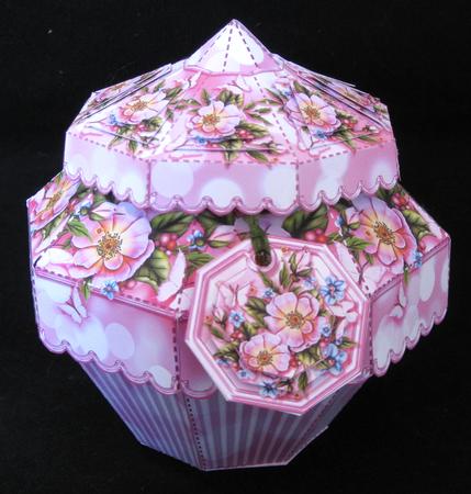 Truly Scrumptious Gift Box Pink Flowers and Butterflies by Suzi Cooper