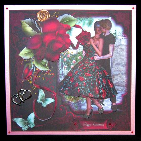 50's Style the Red Rose Couple Mini Kit by Suzi Cooper