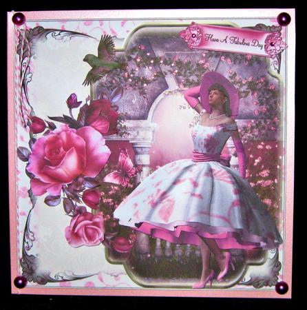 50's Stylethe Pink Rose Patio Lady Mini Kit by Suzi Cooper