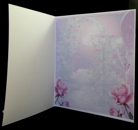 Lilac and Pink Rose 8x8 Square Insert by Suzi Cooper