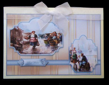 View of the Harbour Panel Card with Toppers by Suzi Cooper