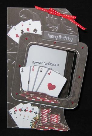 Poker Night - Shaped Topper, Insert & Decoupage by Suzi Cooper