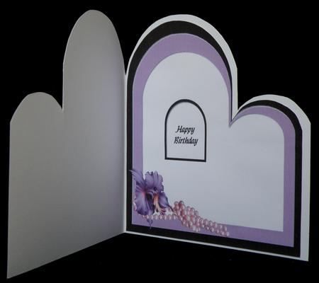 Spoilt for Choice - Lovely Lilac - Shaped Card Insert by Suzi Cooper