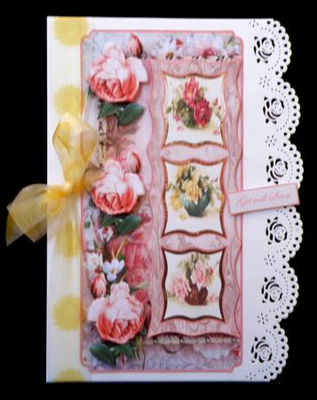Roses for a Special Person, Dl Card with Topper by Suzi Cooper