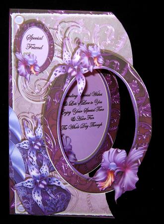 Lovely Lavendar - Shaped Topper, Insert & Decoupage by Suzi Cooper