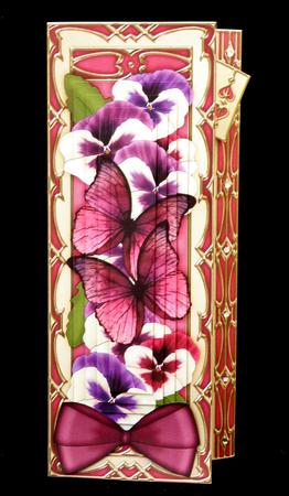 3D Offset Dl Butterflies & Pansies Pyramage Mini Kit by Suzi Cooper