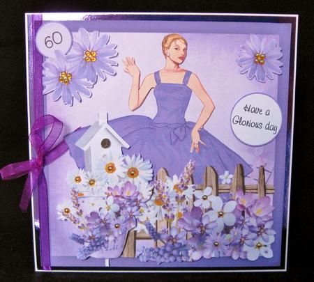 Lavender Floral Lady by Suzi Cooper