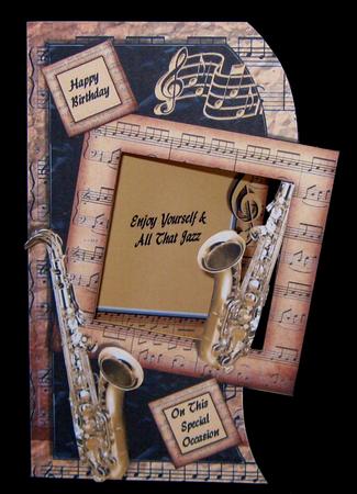 All That Jazz - Shaped Topper, Insert & Decoupage by Suzi Cooper