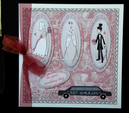 Just Married 3 Panel Pyramid Mini Kit by Suzi Cooper