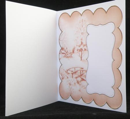 Borange Snowscene Plain 8in Scallop Insert Panel by Suzi Cooper