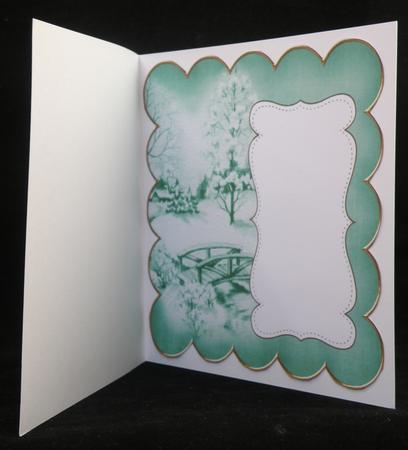 Dgreen Snowscene Plain 8in Scallop Insert Panel by Suzi Cooper