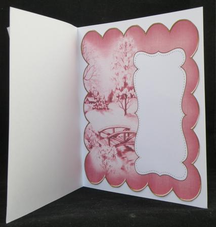 Dred Snowscene Plain 8in Scallop Insert Panel by Suzi Cooper