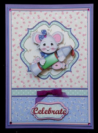 Thank You Teacher Mouse Card Topper & Decoupage by Suzi Cooper