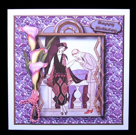 Art Deco Couple with Lilies by Suzi Cooper
