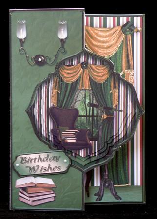 The Drawing Room Offset Fold Card Front Mini Kit by Suzi Cooper
