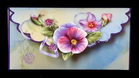 Pretty Pansies Money Wallet by Suzi Cooper