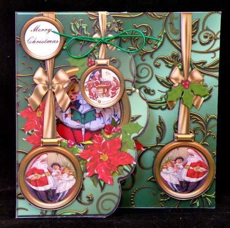 Shaped Front Free Standing Easel - Vintage Christmas by Suzi Cooper