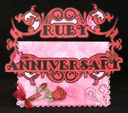 Ruby Anniversary Buckle Card Mini Kit by Suzi Cooper