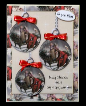 Vintage Baubles Christmas 1 by Suzi Cooper