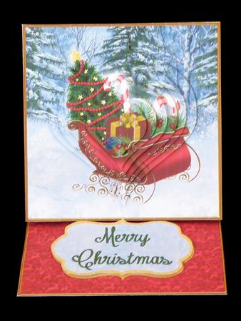 Christmas Sleigh Pyramid Easel by Suzi Cooper