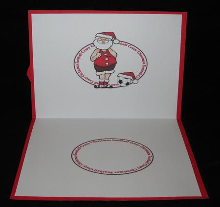Santa's Football Crazy Christmas Insert by Suzi Cooper