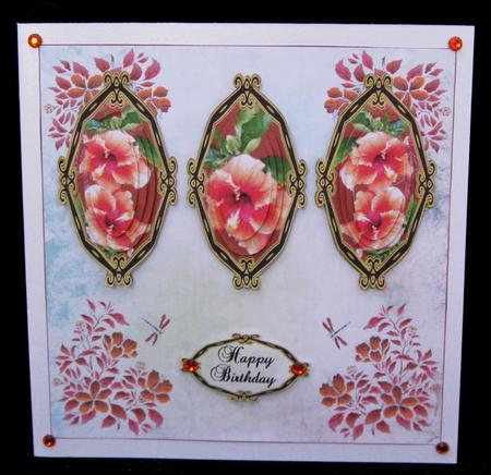 Hibiscus 3 Panel Pyramid Mini Kit by Suzi Cooper