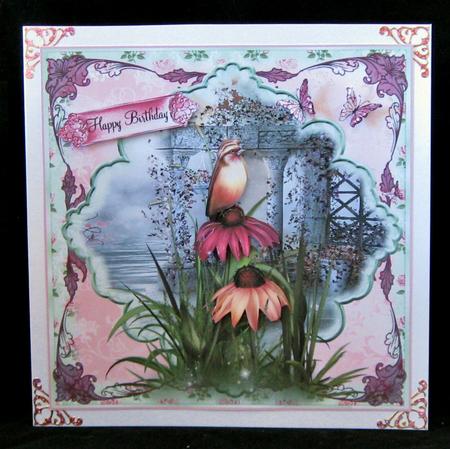 Flora and Flutters Card Topper by Suzi Cooper