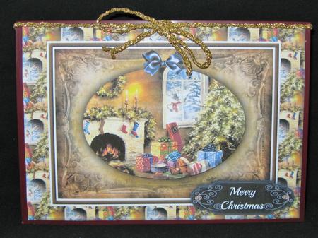 Festive Fireplace Quick Card by Suzi Cooper